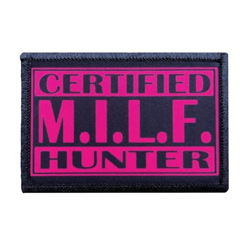 Lustiger Aufdruck, Milf-Jäger-Patch, Militär, taktisches Moral-Abzeichen, Haken und Schlaufe zum Aufnähen für Kleidung, Kleid, Hut, Rucksäcke Lustiger Aufdruck, Milf-Jäger-Patch, Militär, taktisches Moral-Abzeichen, Haken und Schlaufe zum Aufnähen für Kleidung, Kleid, Hut, Rucksäcke von Viusneun