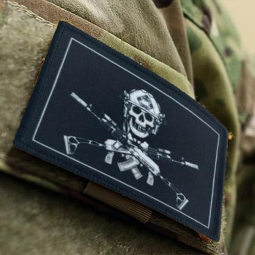 Lustiger Aufnäher mit Skelett mit Pistole, Totenkopf, taktischer Aufnäher für Militärausrüstung, Rucksäcke, Operator-Baseballkappen, Plattenträger und Westen – Moral-Patches Lustiger Aufnäher mit Skelett mit Pistole, Totenkopf, taktischer Aufnäher für Militärausrüstung, Rucksäcke, Operator-Baseballkappen, Plattenträger und Westen – Moral-Patches von Viusneun