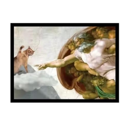 Lustiger Aufnäher mit der Aufschrift "Why Can't Cats Go to Heaven", niedliche Katze, Klettverschluss, dekorative Meme-Flicken zum Aufnähen für Kleidung, Kleid, Hut, Rucksäcke von Viusneun