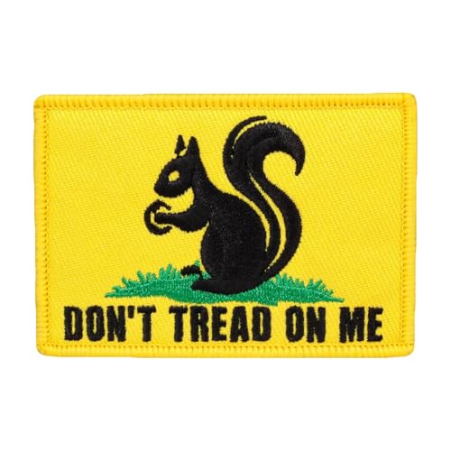 Lustiger Eichhörnchen-Stickerei-Aufnäher, "Don't Tread On Me", Klettverschluss, taktischer Aufnäher, dekoratives Abzeichen zum Aufnähen für Kleidung, Kleid, Hut, Rucksäcke Lustiger Eichhörnchen-Stickerei-Aufnäher, "Don't Tread On Me", Klettverschluss, taktischer Aufnäher, dekoratives Abzeichen zum Aufnähen für Kleidung, Kleid, Hut, Rucksäcke von Viusneun