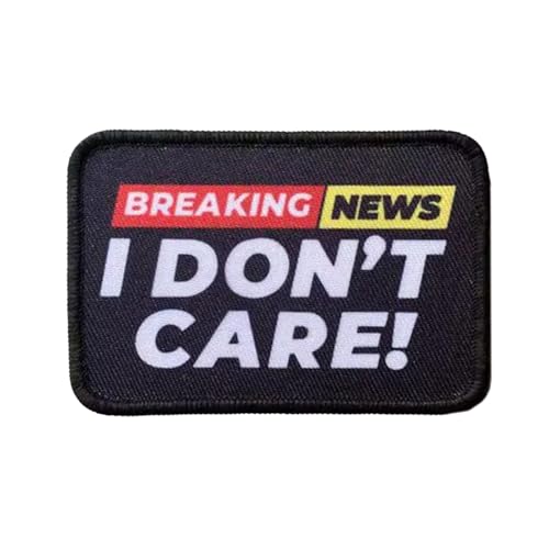Lustiger Meme-Aufdruck, Aufnäher, "I Don't Care" taktisches Moralabzeichen, Haken und Schlaufe zum Aufnähen für Kleidung, Kleid, Hut, Rucksäcke Lustiger Meme-Aufdruck, Aufnäher, "I Don't Care" taktisches Moralabzeichen, Haken und Schlaufe zum Aufnähen für Kleidung, Kleid, Hut, Rucksäcke von Viusneun