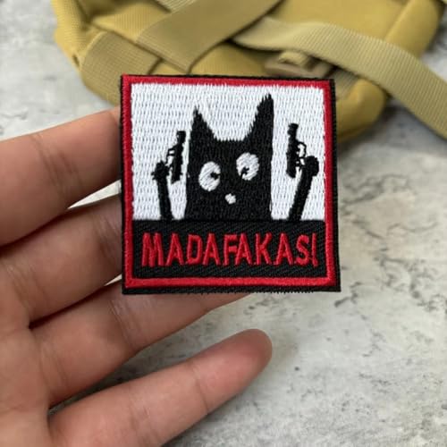 Lustiger Pew Pew Cat Hook and Loop Patch, bunt bestickter Aufnäher, niedlicher Tier-Meme-Aufnäher, DIY-Applikation, Zubehör für Rucksäcke, Hundegeschirr, Armee-Westen, Turnbeutel, Hüte, Helme Lustiger Pew Pew Cat Hook and Loop Patch, bunt bestickter Aufnäher, niedlicher Tier-Meme-Aufnäher, DIY-Applikation, Zubehör für Rucksäcke, Hundegeschirr, Armee-Westen, Turnbeutel, Hüte, Helme von Viusneun
