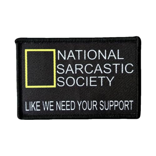 National Sarcasm Society Aufnäher, Aufdruck, wie wir Ihre Unterstützung brauchen, taktisches Moral-Abzeichen, Klettverschluss, zum Aufnähen für Kleidung, Kleid, Hut, Rucksäcke National Sarcasm Society Aufnäher, Aufdruck, wie wir Ihre Unterstützung brauchen, taktisches Moral-Abzeichen, Klettverschluss, zum Aufnähen für Kleidung, Kleid, Hut, Rucksäcke von Viusneun