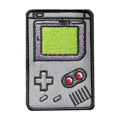 Nostalgische Retro-Stickerei-Aufnäher, Spielkonsole, Gameboy-Aufnäher, Haken und Schleife, dekorative Flicken zum Aufnähen für Kleidung, Kleid, Hut, Rucksäcke Nostalgische Retro-Stickerei-Aufnäher, Spielkonsole, Gameboy-Aufnäher, Haken und Schleife, dekorative Flicken zum Aufnähen für Kleidung, Kleid, Hut, Rucksäcke von Viusneun