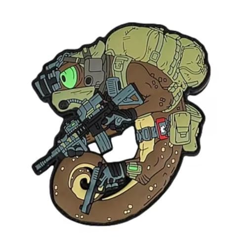 PVC Klett Patches, Kampf Chamäleon MilitäR Patches Taktisches Moral Aufnäher mit Klettverschluss für DIY Rucksäcke, Jacken, Jeans, Kappen, Kleidung PVC Klett Patches, Kampf Chamäleon MilitäR Patches Taktisches Moral Aufnäher mit Klettverschluss für DIY Rucksäcke, Jacken, Jeans, Kappen, Kleidung von Viusneun