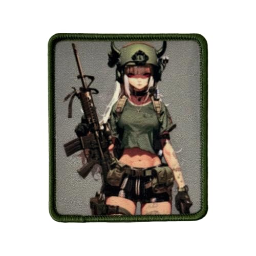 Patches Klett, Drucken Taktische Anime Girl Mit Pistole Klett Patches Mit Klettverschluss Moral Aufnäher Für Rucksäcke Hüte Jacken Jeans Taschen Patches Klett, Drucken Taktische Anime Girl Mit Pistole Klett Patches Mit Klettverschluss Moral Aufnäher Für Rucksäcke Hüte Jacken Jeans Taschen von Viusneun