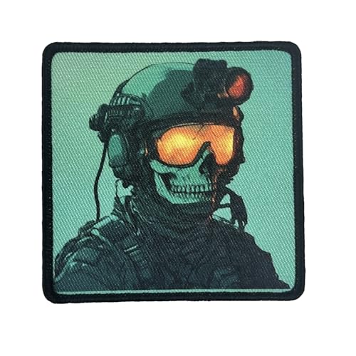 Patches Klett, Schädel-Soldat Klett Patches Militär Patches Tactical Moral Hook Loop Patch Aufnäher für Kleidung Rucksäcke Hüte Jacken Jeans Taschen Patches Klett, Schädel-Soldat Klett Patches Militär Patches Tactical Moral Hook Loop Patch Aufnäher für Kleidung Rucksäcke Hüte Jacken Jeans Taschen von Viusneun