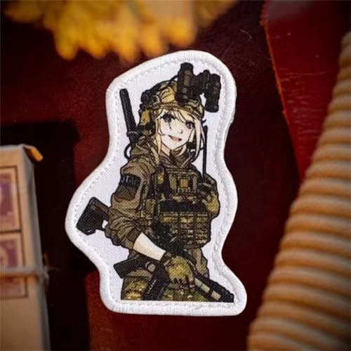 Patches Klett, Schönheit Soldat Aufnäher Drucken mit Klettverschluss, Taktische Moral Abzeichen Hook Patch für Uniform, Rucksäcke, taktische Westen Patches Klett, Schönheit Soldat Aufnäher Drucken mit Klettverschluss, Taktische Moral Abzeichen Hook Patch für Uniform, Rucksäcke, taktische Westen von Viusneun