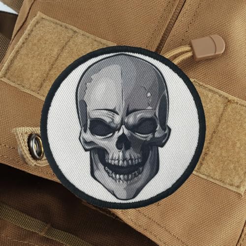 Patches Klett, Taktische Schädel Aufnäher Drucken Mit Klettverschluss, Militär Moral Abzeichen Hook Patch Für DIY Uniform, Rucksäcke, Taktische Westen Patches Klett, Taktische Schädel Aufnäher Drucken Mit Klettverschluss, Militär Moral Abzeichen Hook Patch Für DIY Uniform, Rucksäcke, Taktische Westen von Viusneun