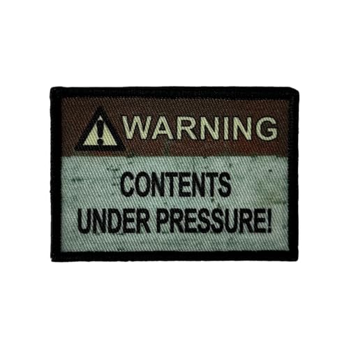 Patches Klett, "Warning" Klett Patches Militär Tactical Moral Hook Loop Patch Aufnäher für Kleidung Rucksäcke Hüte Jacken Jeans Taschen von Viusneun