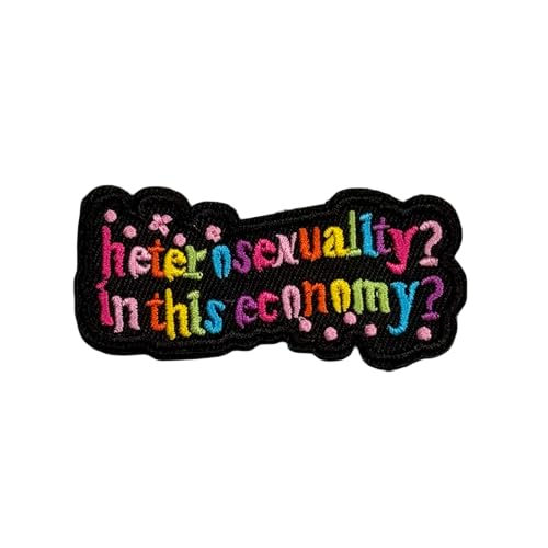 Patches Klett "Heterosexuality in This Economy" Klett Patch Stickerei Regenbogen Aufnäher Applikation für DIY Kleidung Rucksäcke, Jacken, Jeans Patches Klett "Heterosexuality in This Economy" Klett Patch Stickerei Regenbogen Aufnäher Applikation für DIY Kleidung Rucksäcke, Jacken, Jeans von Viusneun