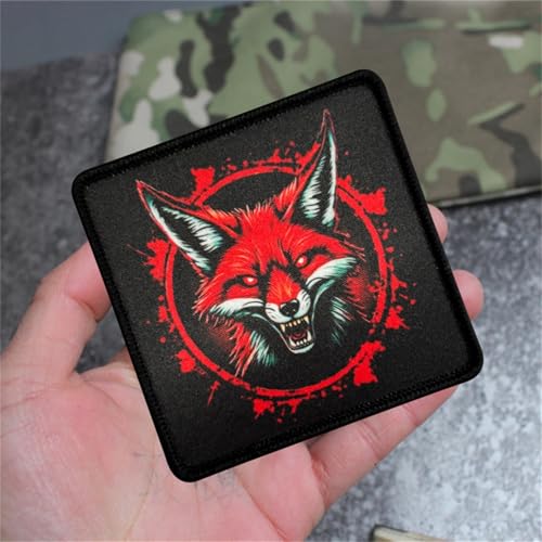 Rot Wolf Klett Patch, Taktisch MilitäR Patches Hook Loop Moral Aufnäher for Tactical Gear Hat Backpack Jackets Rot Wolf Klett Patch, Taktisch MilitäR Patches Hook Loop Moral Aufnäher for Tactical Gear Hat Backpack Jackets von Viusneun