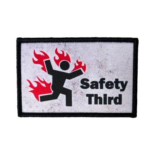 Safety Third Funny Moral Patch - Taktischer Patch für Militärausrüstung, Rucksäcke, Operator Baseball Caps, Plattenträger & Westen - Morale Patches Safety Third Funny Moral Patch - Taktischer Patch für Militärausrüstung, Rucksäcke, Operator Baseball Caps, Plattenträger & Westen - Morale Patches von Viusneun