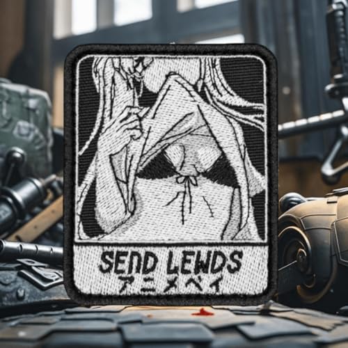 Send Obscenities Patch, bestickte Klettverschluss-Aufnäher, Anime-Applikationen für Mädchen, für Rucksäcke, Trucker-Hüte, Lunch-Taschen, Westen, Jacken von Viusneun