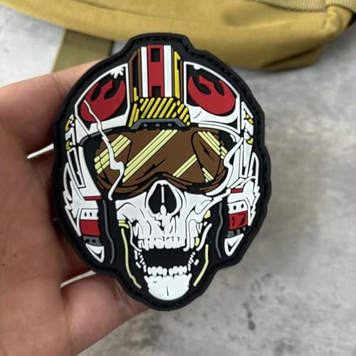 Skull PVC Patch: humorvoller Moral-Patch mit Klettverschluss – Punk Tactical Military Patches, Morale Patches für Rucksäcke, Helm und andere militärische taktische Ausrüstung Skull PVC Patch: humorvoller Moral-Patch mit Klettverschluss – Punk Tactical Military Patches, Morale Patches für Rucksäcke, Helm und andere militärische taktische Ausrüstung von Viusneun