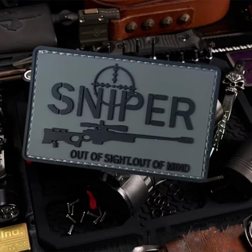 Sniper Morale Patch – Taktischer PVC-Patch für Militärausrüstung, Rucksäcke, Operator-Baseballkappen, Plattenträger und Westen – Moral-Patches von Viusneun