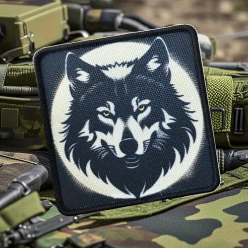 Special Forces Patch, Survival Wolf Hook and Loop Patches, Funny Tactical Military Moral Patch Appliques for Backpacks, Trucker Hats, Lunch Bags, Vests, Jackets von Viusneun