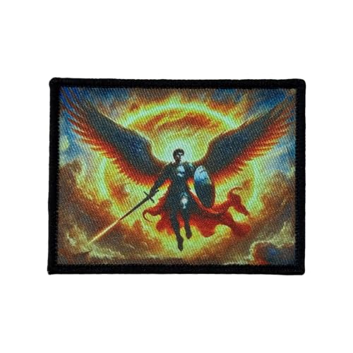 Taktisch Engel Klett Patch Drucken Mit Klettverschluss Moral MilitäR Patches Hook Loop Aufnäher Für Kleidung Rucksack Uniform Weste Jacken von Viusneun
