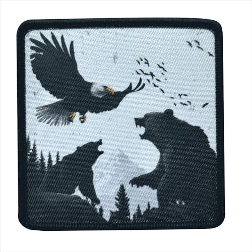 Taktische Adler und Bär Patches Klett Militär Morale Abzeichen Aufkleber Hook Patches für Rucksäcke, Jacken, Jeans, Kappen, Kleidung Taktische Adler und Bär Patches Klett Militär Morale Abzeichen Aufkleber Hook Patches für Rucksäcke, Jacken, Jeans, Kappen, Kleidung von Viusneun