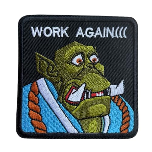 Taktischer Aufnäher mit Monster-Stickerei für Rucksack, Ausrüstung, Klettband, Militärabzeichen für Hut, Rucksack, Uniform, Kleidung von Viusneun