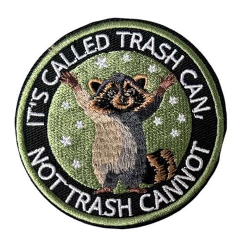 Taktischer Aufnäher mit der Aufschrift "It's Called Trash Can, Not Trash Cannot", Stickerei, Klettverschluss, Militär, Moral, Abzeichen, Rucksack-Aufkleber von Viusneun