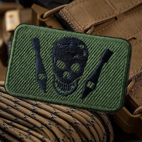 The Nomad Skull Soldier Embroidery Patch: Morale Patch with Hook and Loop - Tactical Military Patches, Morale Patches for Backpacks, Helmet and Other Military Tactical Gears von Viusneun