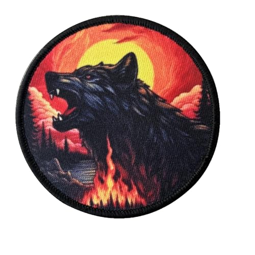 Tiefer Wald Vulkanischer Wolf Patches Klett, Militär Patches Hook Loop Emblem Moral Taktische Patch Für Kleidung Rucksack Uniform Weste Jacken Tiefer Wald Vulkanischer Wolf Patches Klett, Militär Patches Hook Loop Emblem Moral Taktische Patch Für Kleidung Rucksack Uniform Weste Jacken von Viusneun