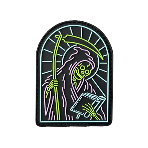 Totenkopf Todesgott PVC Patches, Halloween Moral Tactical Patch Hook and Loop Badge Sew On for Children's Clothing, Dress, Hat, Backbags Totenkopf Todesgott PVC Patches, Halloween Moral Tactical Patch Hook and Loop Badge Sew On for Children's Clothing, Dress, Hat, Backbags von Viusneun