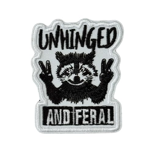"Unhinged and Feral" Klett Patch Stickerei Waschbär Klett Patches Taktische Moral Hook Loop Aufnäher Abzeichen Applikation Für Militär Rucksäcke Hüte Jacken Jeans Taschen "Unhinged and Feral" Klett Patch Stickerei Waschbär Klett Patches Taktische Moral Hook Loop Aufnäher Abzeichen Applikation Für Militär Rucksäcke Hüte Jacken Jeans Taschen von Viusneun
