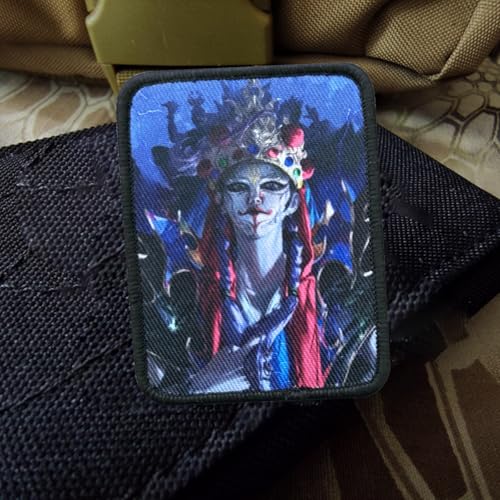 Weißer Kranich Junge Taktische Klett Patch Drucken Abzeichen Patches Hook Moral Aufnäher Für DIY Kleidung, Rucksäcke, Jacken, Jeans von Viusneun
