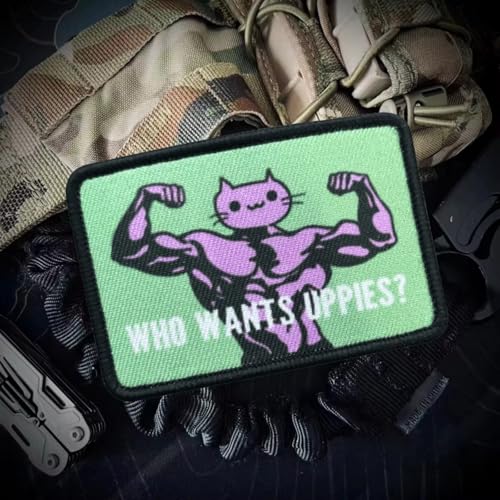Who Wants Uppies Fitness Funny Moral Patch - Taktischer Patch für Militärausrüstung, Rucksäcke, Operator Baseball Caps, Plattenträger & Westen - Morale Patch Who Wants Uppies Fitness Funny Moral Patch - Taktischer Patch für Militärausrüstung, Rucksäcke, Operator Baseball Caps, Plattenträger & Westen - Morale Patch von Viusneun