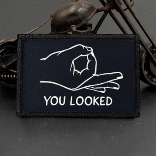 You Looked OK Patch: Printed Moral Patch with Hook and Loop - Funny Tactical Military Patches Klett, Moral Patches for Backpacks, Helmet and Other Military Tactical Gears You Looked OK Patch: Printed Moral Patch with Hook and Loop - Funny Tactical Military Patches Klett, Moral Patches for Backpacks, Helmet and Other Military Tactical Gears von Viusneun