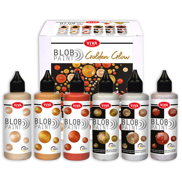 Blob-Paint Farben Set, Golden Glow, 6-teilig Blob-Paint Farben Set, Golden Glow, 6-teilig von Viva Decor
