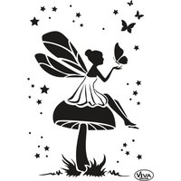 Schablone "Elfe und Schmetterling" Schablone "Elfe und Schmetterling" von Viva Decor