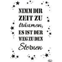 Schablone "Nimm dir Zeit" von Viva Decor