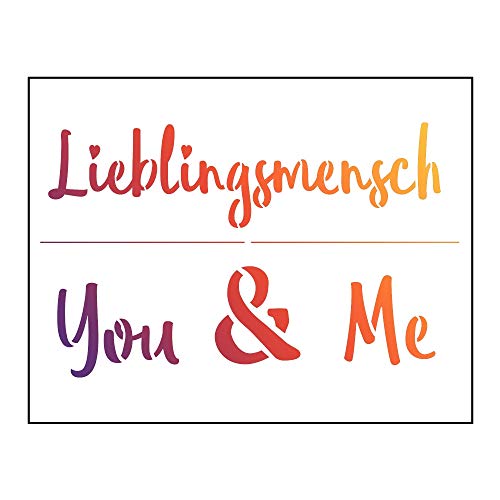 Viva Decor Universal-Schablone A4 - Lieblingsmensch Viva Decor Universal-Schablone A4 - Lieblingsmensch von Viva Decor