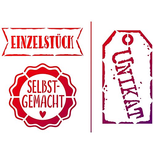 VIVA DECOR Schablone Einzelstück DIN A5 3 Motive Malschablone Basteln VIVA DECOR Schablone Einzelstück DIN A5 3 Motive Malschablone Basteln von Viva Decor GmbH
