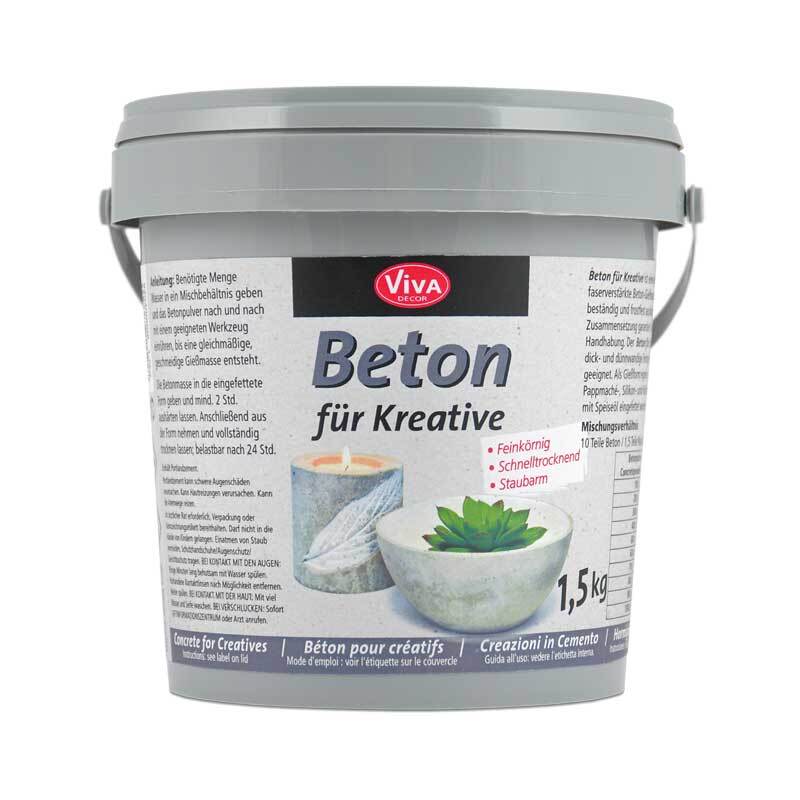 Gießbeton Eimer 1500g von Viva Decor