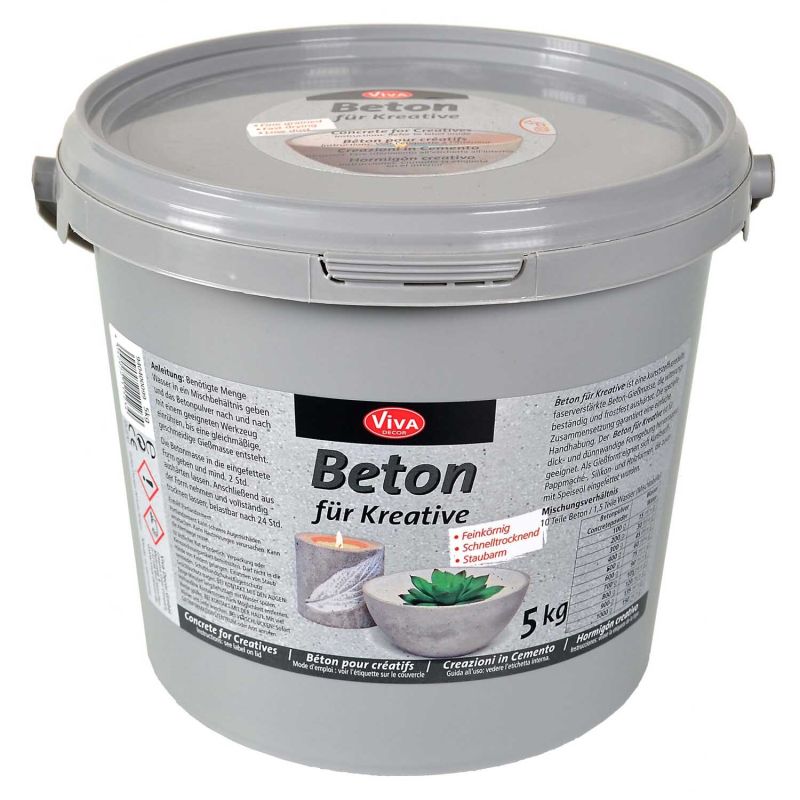 Gießbeton Eimer 5000g von Viva Decor