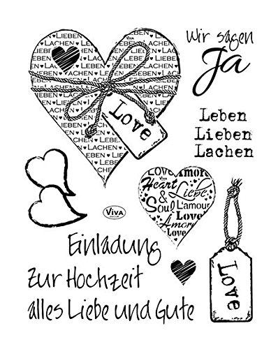 Viva Decor Silikon Hochzeit Stempel, transparent von Viva Decor