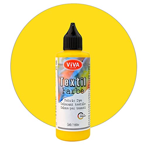 Viva Decor Textilfarbe 90 ml versch. Farbauswahl Gelb von Viva Decor