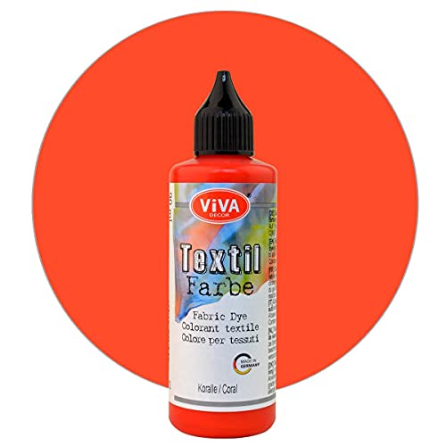 Viva Decor Textilfarbe 90 ml versch. Farbauswahl Koralle von Viva Decor