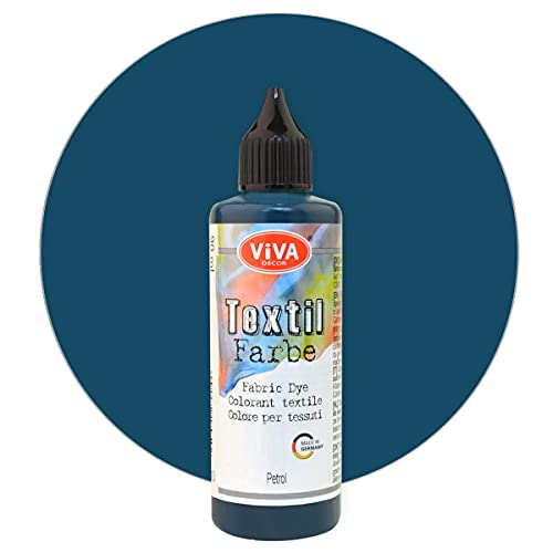 Viva Decor Textilfarbe 90 ml versch. Farbauswahl Petrol von Viva Decor