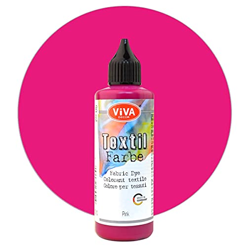 Viva Decor Textilfarbe 90 ml versch. Farbauswahl Pink von Viva Decor