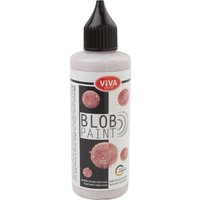 Viva Decor Blob Paint, 90 ml, Metallic/Glitter - Roségold-Glitter von Pink