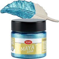 Viva Decor Maya Gold, 45ml - Eisblau von Blau