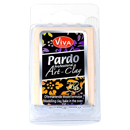 Viva Decor PARDO Art Clay - Beige 56 g, Polymer Clay Modelliermasse ofenhärtend fest, formstabil, hohe Randschärfe, lange lagerstabil durch wiederverschließbare Box Viva Decor PARDO Art Clay - Beige 56 g, Polymer Clay Modelliermasse ofenhärtend fest, formstabil, hohe Randschärfe, lange lagerstabil durch wiederverschließbare Box von Viva Decor