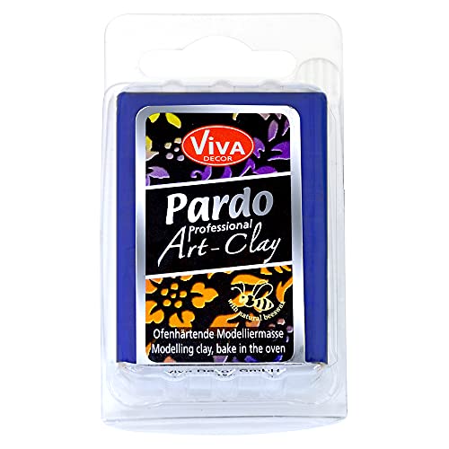 Viva Decor PARDO Art Clay - Blue 56 g, Polymer Clay Modelliermasse ofenhärtend fest, formstabil, hohe Randschärfe, lange lagerstabil durch wiederverschließbare Box Viva Decor PARDO Art Clay - Blue 56 g, Polymer Clay Modelliermasse ofenhärtend fest, formstabil, hohe Randschärfe, lange lagerstabil durch wiederverschließbare Box von Viva Decor