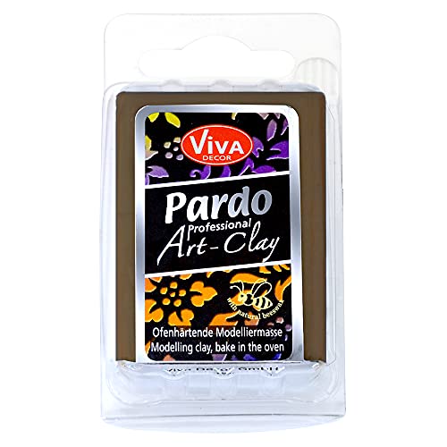 Viva Decor PARDO Art Clay - Braun 56 g, Polymer Clay Modelliermasse ofenhärtend fest, formstabil, hohe Randschärfe, lange lagerstabil durch wiederverschließbare Box Viva Decor PARDO Art Clay - Braun 56 g, Polymer Clay Modelliermasse ofenhärtend fest, formstabil, hohe Randschärfe, lange lagerstabil durch wiederverschließbare Box von Viva Decor