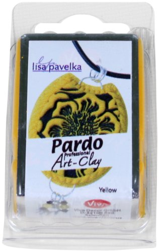 Viva Decor PARDO Art Clay - Gelb 56 g, Polymer Clay Modelliermasse ofenhärtend fest, formstabil, hohe Randschärfe, lange lagerstabil durch wiederverschließbare Box Viva Decor PARDO Art Clay - Gelb 56 g, Polymer Clay Modelliermasse ofenhärtend fest, formstabil, hohe Randschärfe, lange lagerstabil durch wiederverschließbare Box von Viva Decor